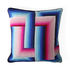 Bargello Infinity Cushion - / 55 x 55 cm - Hand-embroidered / Wool & velvet by Jonathan Adler
