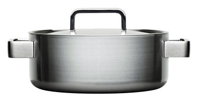 Tableware - Dishes and cooking - Tools Stew pot - 3L / With lid by Iittala - Steel - Stainless steel