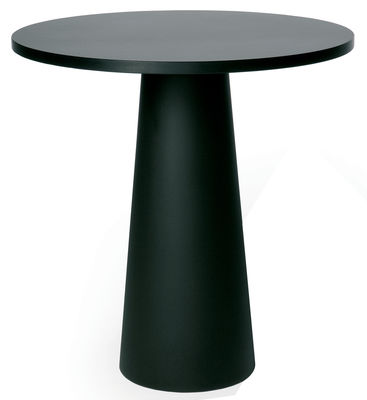 Outdoor - Gartentische - / Pied pour table Container Tischzubehör / H 70 cm - für Tischplatte mit Ø 70 cm - Moooi - Fuß schwarz / Ø 30 cm x H 70 cm - Polypropylen