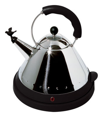 Tableware - Kitchen Appliances - Oisillon Electric kettle by Alessi - Black - Polyamide, Stainless steel
