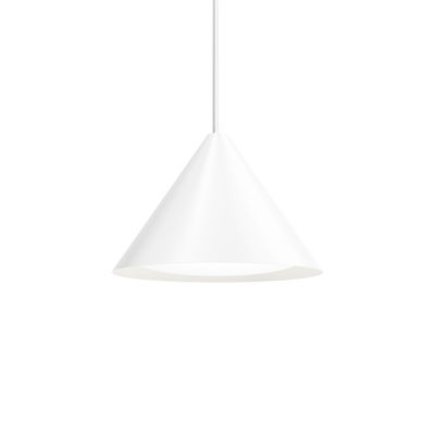 Lighting - Pendant Lighting - Keglen LED Pendant - / Ø 40 cm - Aluminium by Louis Poulsen - White - Aluminium