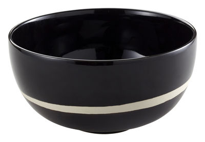 Tableware - Bowls - Sicilia Bowl - Small - Ø 19 cm by Maison Sarah Lavoine - Black - Painted enameled stoneware