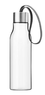 Vendita flash - Offerte super colorate - Borraccia - Small 0,5 L / Bottiglia portatile plastica ecologica di Eva Solo - Corda grigio / Trasparente - Plastica ecologica