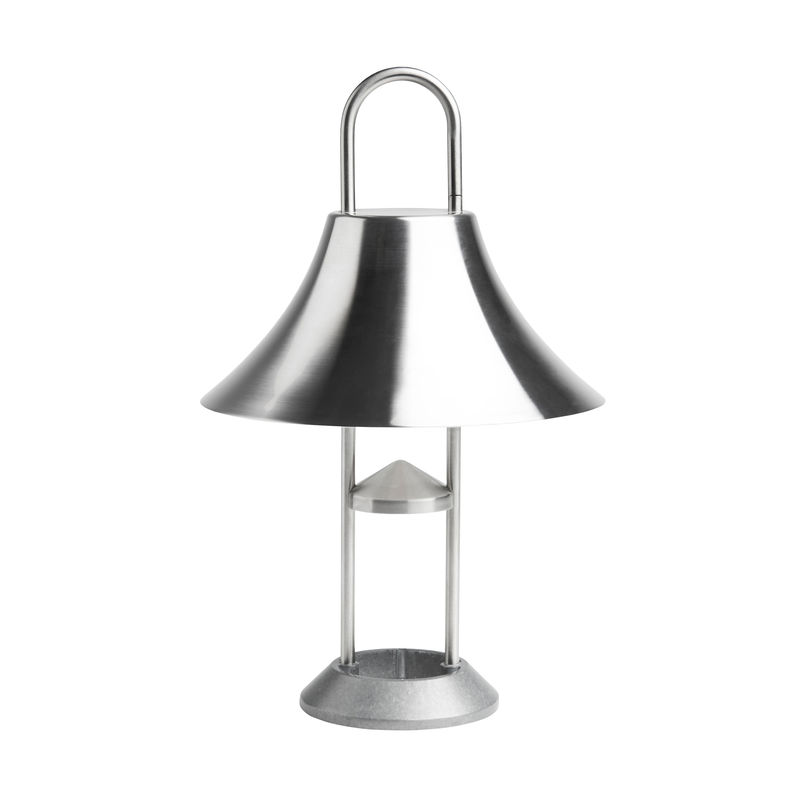 Leuchten - Tischleuchten - Kabellose, wiederaufladbare Außenlampe Mousqueton metall Metall / Für den Außenbereich - Hay - Stahl - Stahl, Zinklegierung