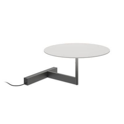 Vibia - Lampe de table Flat en Métal, Acier - Couleur Gris - 35 x 33.02 x 16 cm - Designer Ichiro Iw