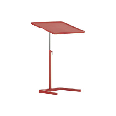 Vitra - Table d'appoint Nestable en Plastique, Acier - Couleur Rouge - 50 x 53.83 x 57.4 cm - Design