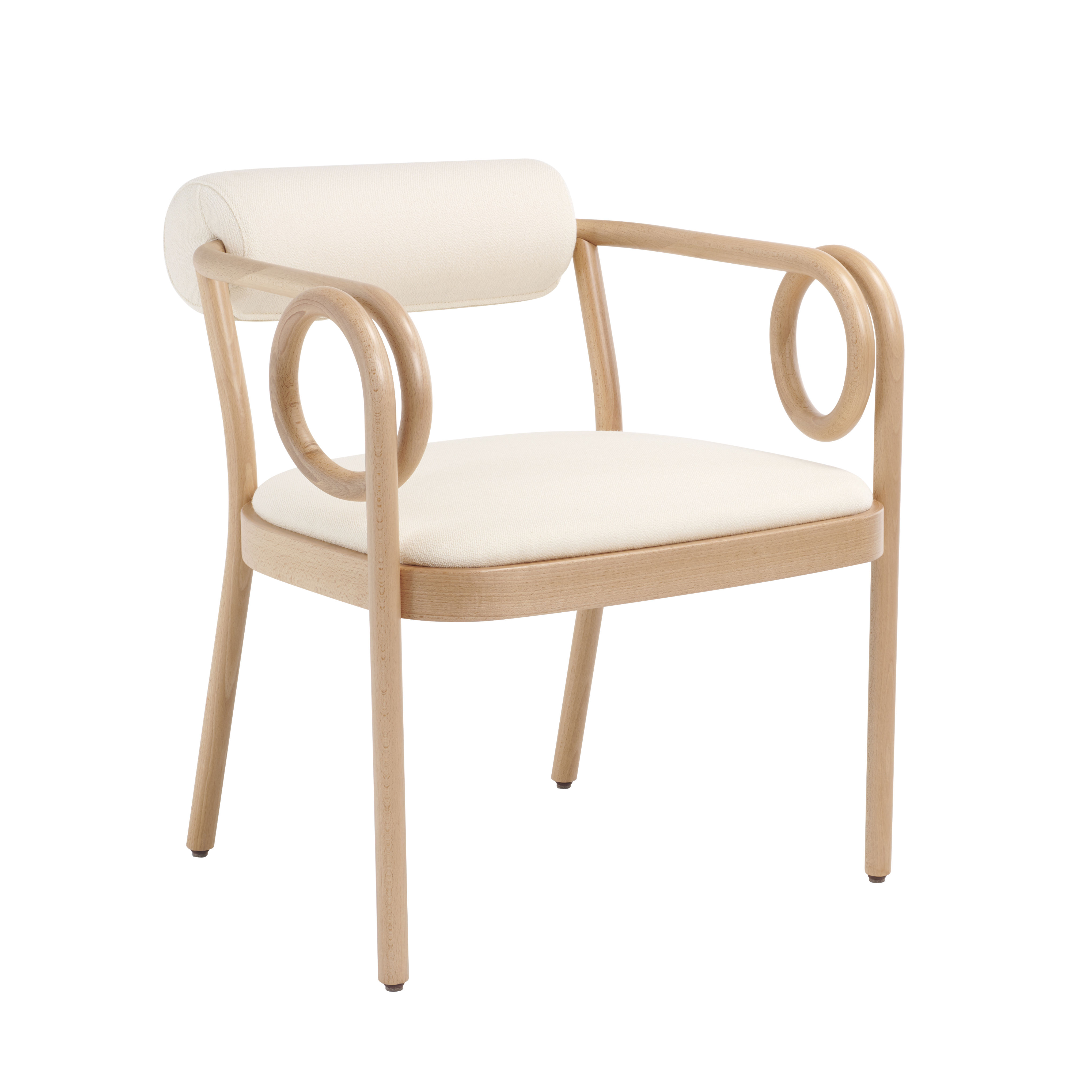 Padded deals white chair