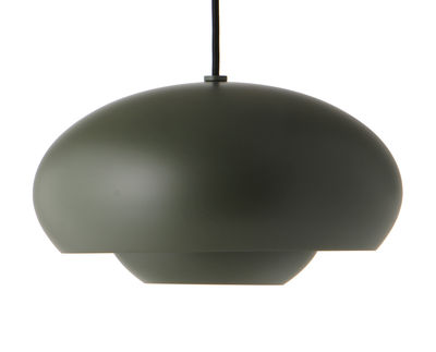Illuminazione - Lampadari - Sospensione Champ - / Ø 37,5 cm di Frandsen - Verde - alluminio verniciato