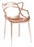 Masters Stackable armchair - Metallised by Kartell