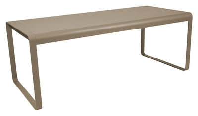 Fermob - Table rectangulaire Bellevie en Métal, Aluminium - Couleur Beige - 196 x 90 x 74 cm - Desig