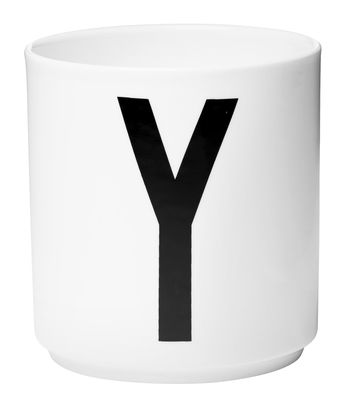 Table et cuisine - Tasses et mugs - Mug A-Z / Porcelaine - Lettre Y - Design Letters - Blanc / Lettre Y - Porcelaine de Chine