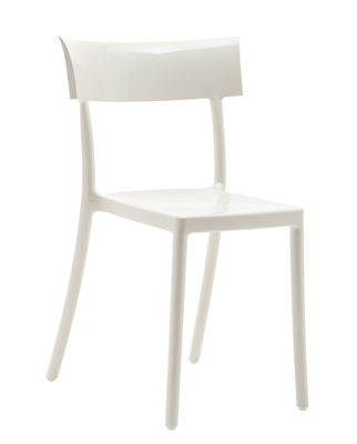Mobilier - Chaises, fauteuils de salle à manger - Chaise empilable Generic Catwalk / Polycarbonate - Kartell - Blanc - Polycarbonate