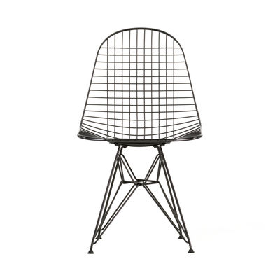 Vitra - Chaise Wire Chair en Métal, Acier laqué époxy - Couleur Noir - 49 x 64.63 x 85 cm - Designer