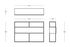 Tristano Dresser - / With LED lighting - L 150 x H 103 cm by Zeus