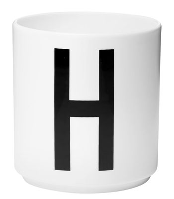 Table et cuisine - Tasses et mugs - Mug A-Z / Porcelaine - Lettre H - Design Letters - Blanc / Lettre H - Porcelaine de Chine