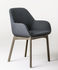 Clap Padded armchair - Fabric & plastic legs by Kartell