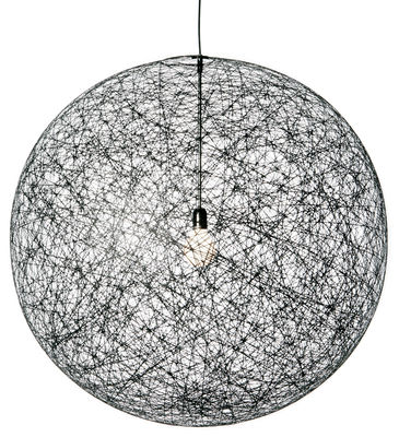 Luminaire - Suspensions - Suspension Random Light /  Large - Ø 110 cm - Moooi - Noir - Fibre de verre