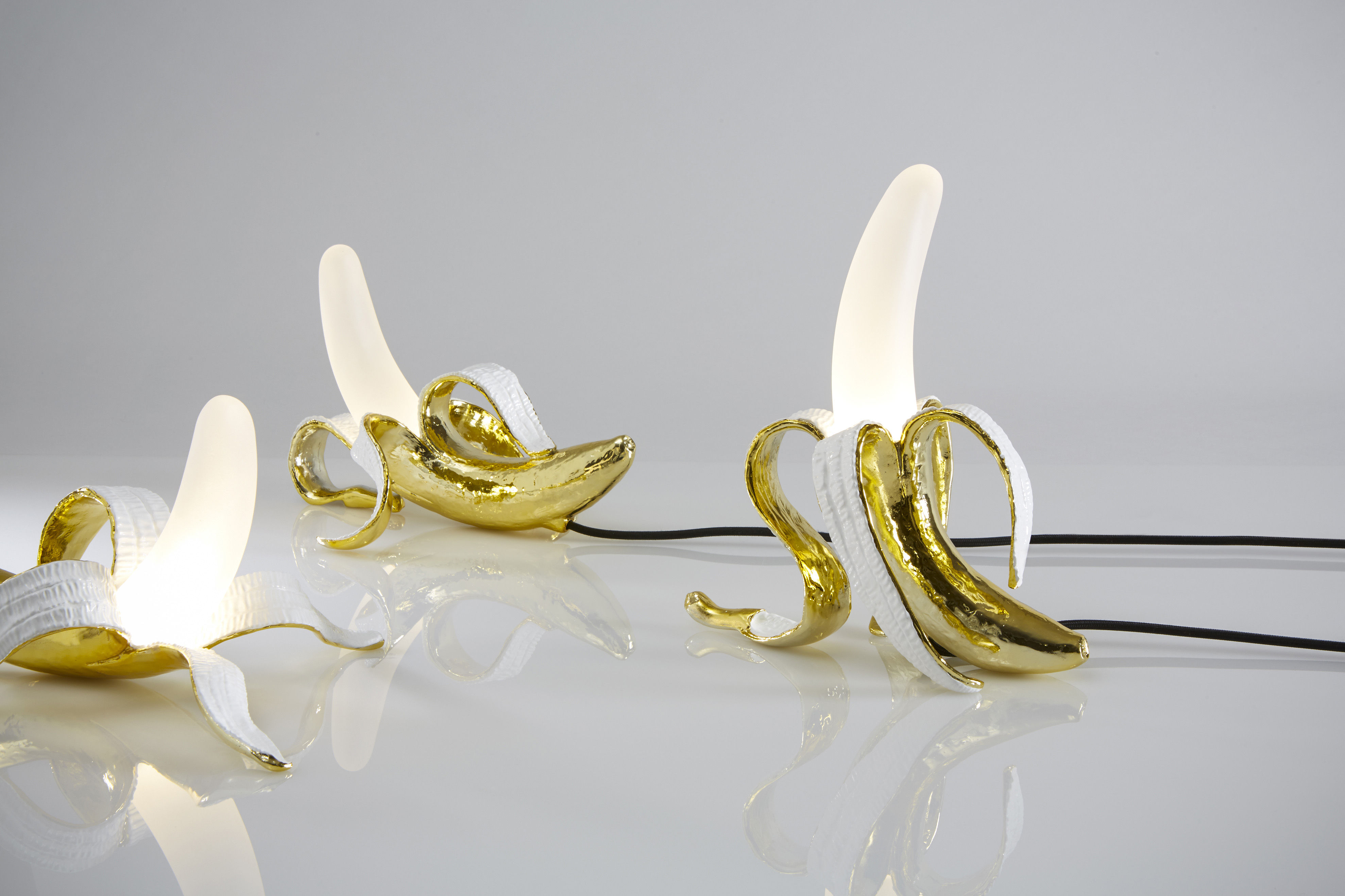 Table lamp Banana Huey by Seletti Gold Made In Design UK