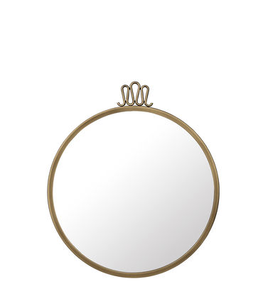 Decoration - Mirrors - Randaccio Wall mirror - Gio Ponti / Ø 42 cm - Brass by Gubi - Ø 42 cm / Brass - Brass