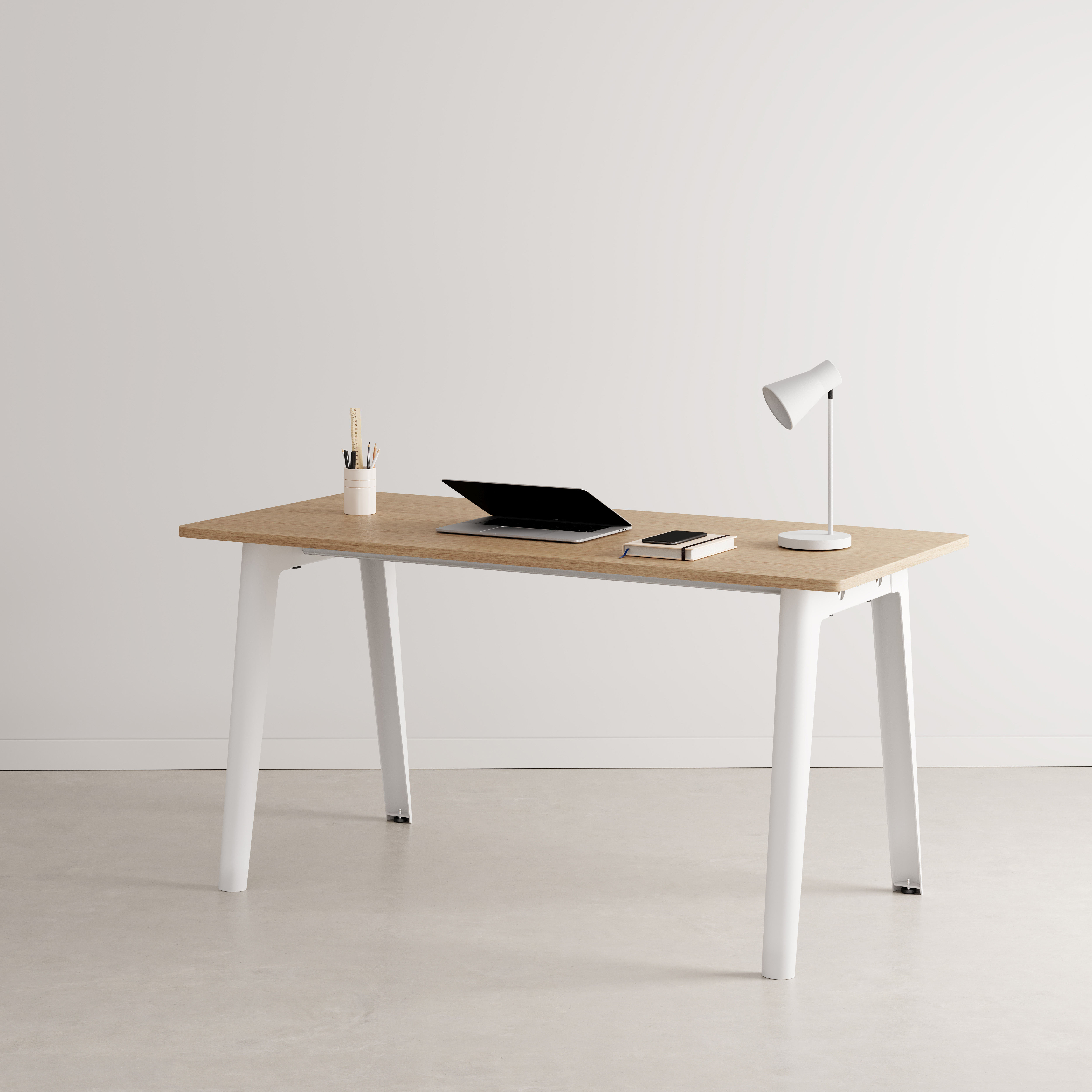 TIPTOE New Modern Desk - White | Made In Design UK