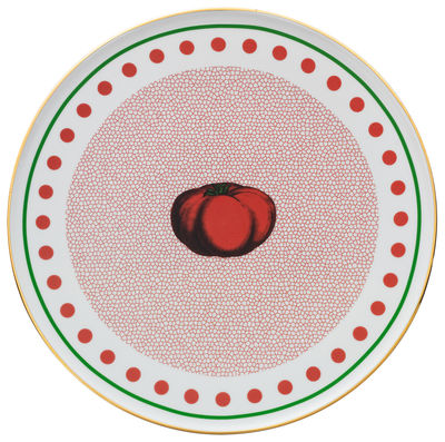 Tavola - Piatti  - Piatto di portata Bel Paese - Pomodoro - / Ø 32 cm di Bitossi Home - Pomodoro / Rosso - Porcellana