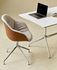 Poltrona girevole About a chair AAC121 Soft Duo - / Schienale alto - Pelle & Tessuto Trapuntato di Hay