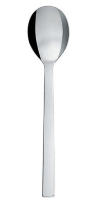 Tableware - Cutlery - Santiago Soup spoon by Alessi - Polished steel - Polished stainless steel