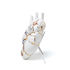 Love in Bloom Kintsugi Vase - / Human heart in porcelain and 24K gold - H 25 cm by Seletti