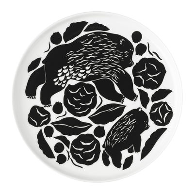 Marimekko - Assiette à dessert Assiettes en Céramique, Grès - Couleur Vert - 18.17 x 18.17 x 18.17 c