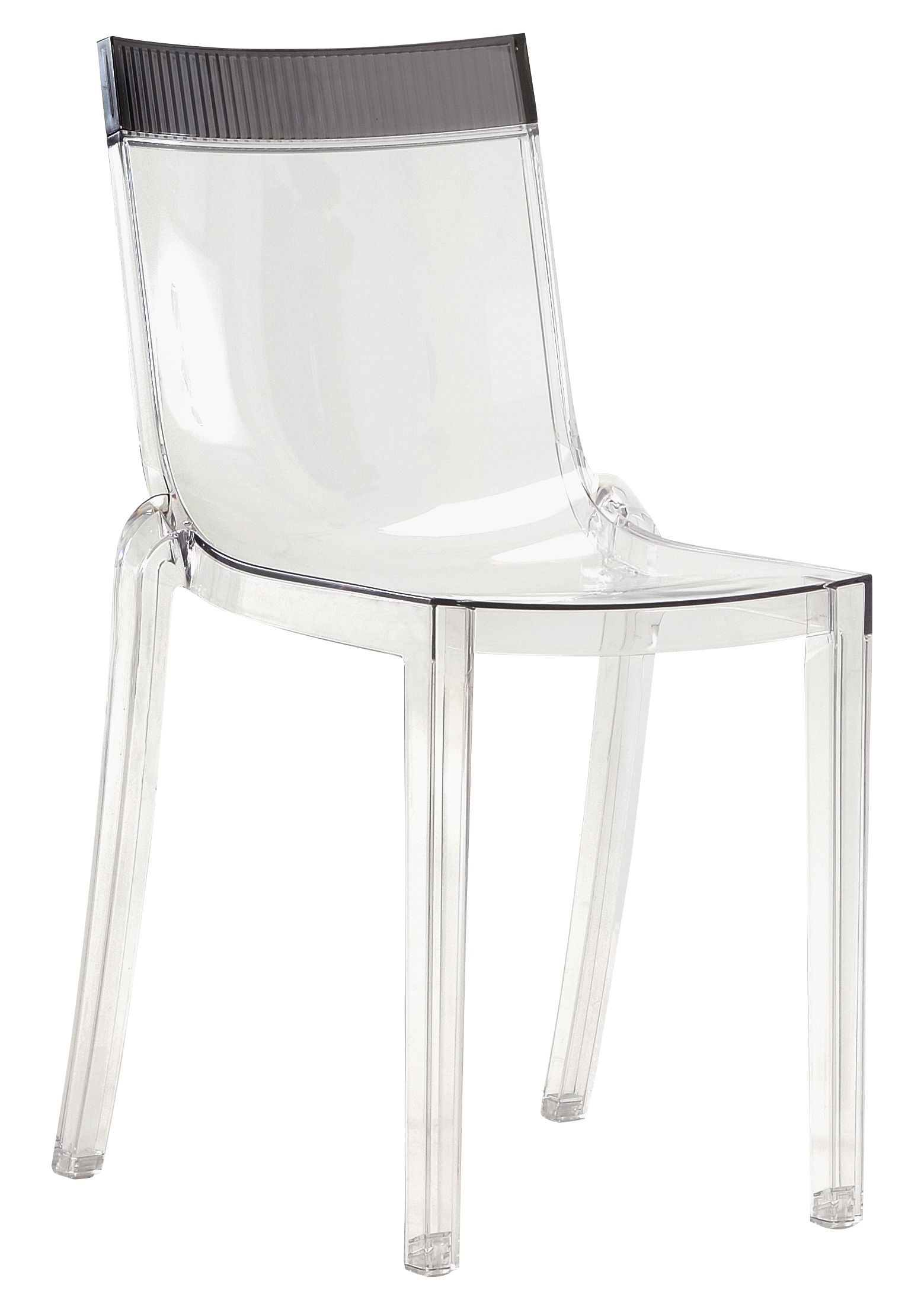 Chaise empilable Hi Cut Kartell Gris/Transparent Made In Design