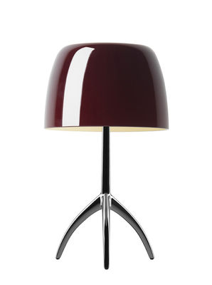 Foscarini - Lampe de table Lumière en Métal, Aluminium verni - Couleur Rouge - 180 x 49 x 35 cm - De