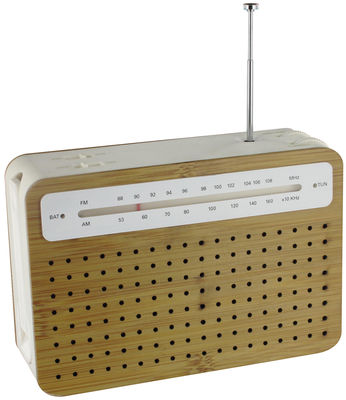 Decoration - Radios and alarm clocks - Safe Radio - Crank powered by Lexon - Bamboo - Bamboo, Bioplastic