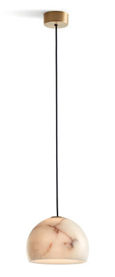 Carpyen - Suspension Neil en Pierre, Albâtre - Couleur Blanc - 22.89 x 22.89 x 14 cm - Designer Xavi