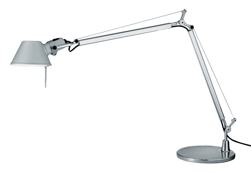 Lighting - Table Lamps - Tolomeo Table lamp metal - Artemide - Aluminium / Halogen - Aluminium