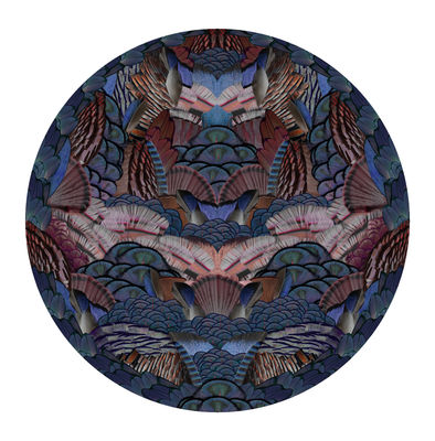 Déco - Tapis - Tapis Calligraphy Bird / Ø 250 cm - Moooi Carpets - Multicolore - Polyamide