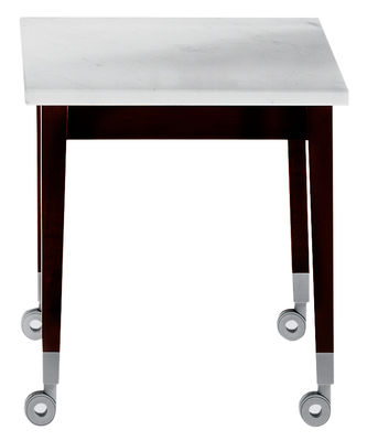 Arredamento - Tavolini  - Tavolino Neoz di Driade - Ebano/marmo - Marmo, Mogano