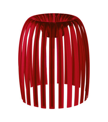 Abat-jour Josephine Medium plastique rouge / Ø 31 x H 34 cm - Koziol