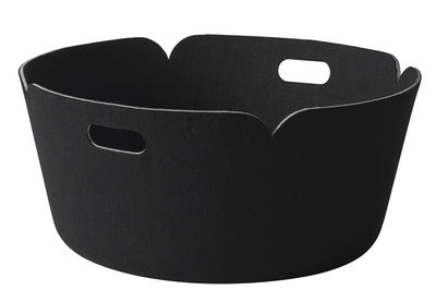Accessories - Desk & Office Accessories - Restore Basket - Round - Ø 52 cm by Muuto - Black - Recycled felt