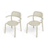 Toní Stackable armchair - / Set of 2 - Perforated aluminium by Fatboy