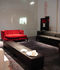 Hall Straight sofa - 3 seats - Leather version by Driade