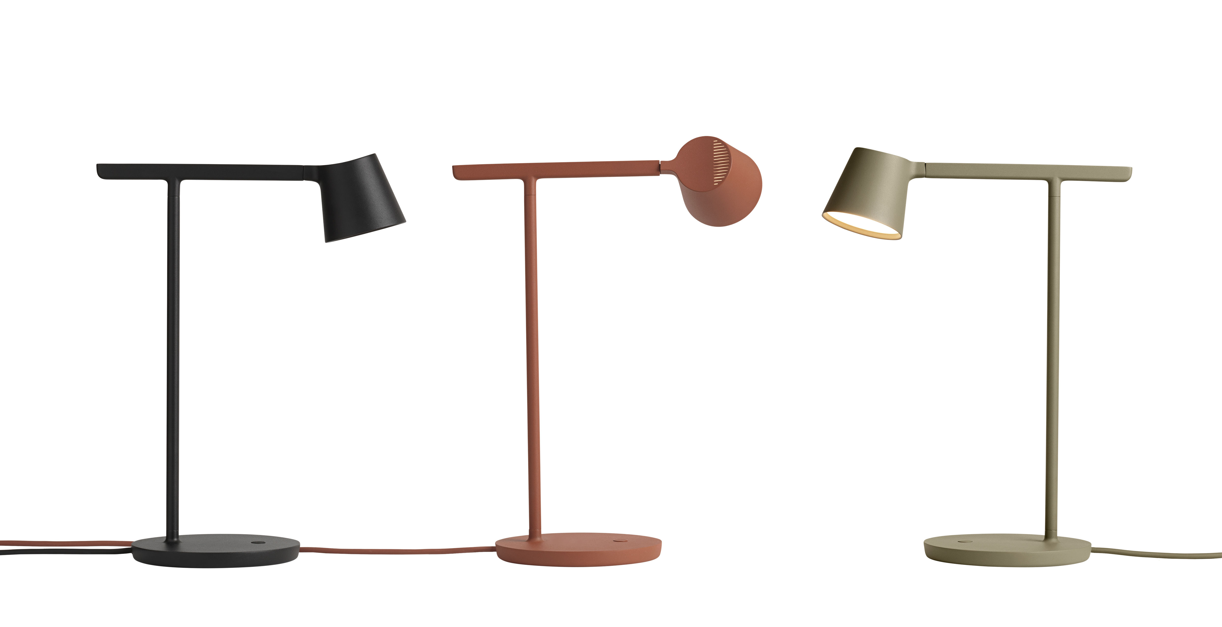 Muuto Tip LED Table lamp Black Made In Design UK