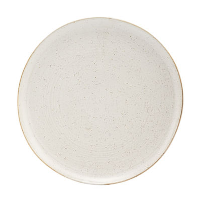 House Doctor - Assiette Pion en Céramique, Porcelaine émaillée - Couleur Blanc - 18.76 x 18.76 x 3.5