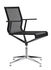 Fauteuil pivotant Stick Chair / Assise tissu - Pied 4 branches - ICF
