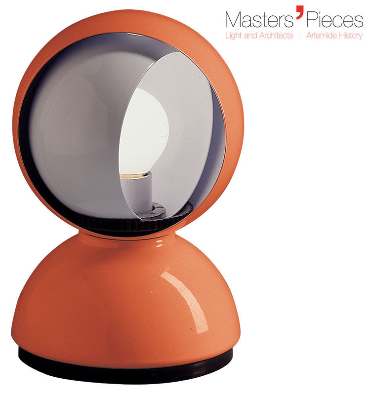 Luminaire - Lampes de table - Lampe de table Masters\' Pieces - Eclisse métal orange / 1967 - Artemide - Orange - Métal verni
