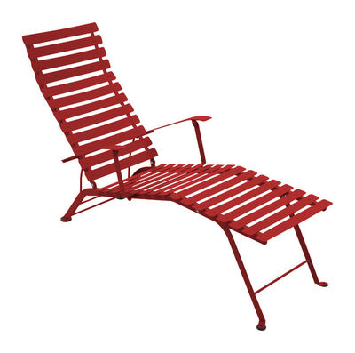 Outdoor - Sonnenliegen, Liegestühle und Hängematten - Bistro Liege - Fermob - Klatschmohn - lackierter Stahl