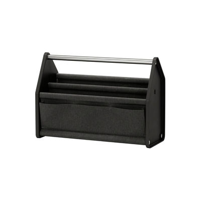 Accessori - Accessori ufficio - Cestino Locker Box - / Organizer per scrivania  trasportabile - Tessuto / L 46,5 cm di Vitra - Nero - Alluminio, Poliestere riciclato, Tessuto poliestere