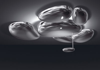 Leuchten - Deckenleuchten - Skydro Deckenleuchte Modul mit Leuchtkörper - Artemide - Chrom glänzend - ABS, Gussaluminium