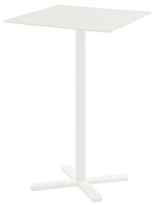 Furniture - High Tables - Darwin Folding high table - 70 x 70 cm by Emu - White - Varnished steel