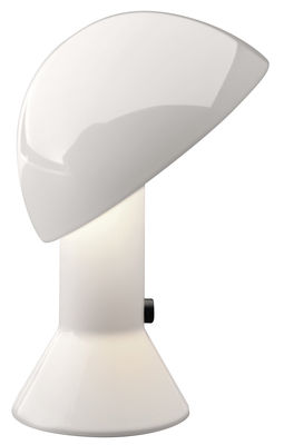 Lighting - Table Lamps - Elmetto Table lamp - / H 28 cm by Martinelli Luce - White - Resin