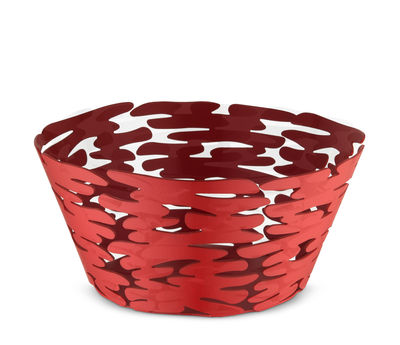 Tableware - Fruit Bowls & Centrepieces - Barket Basket - / Ø 21 cm - Steel by Alessi - Red - Varnished steel